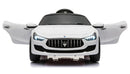 Macchina Elettrica per Bambini 12V con Licenza Maserati Ghibli Bianca