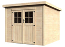 Casetta Box da Giardino per Attrezzi 2,50x2,53m Senza Pavimento in Legno Abete 19mm Talion