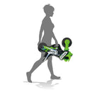 Moto Cavalcabile per Bambini 18+ Mesi Design da Corsa Twin Racing 65x22x44,5 cm Peso Max 30 kg Nero e Verde 