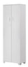 Armadio 2 Ante 62x178x34 cm Bianco Fiammato