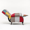 Poltrona Relax Reclinabile in Tessuto Patchwork