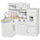 Cucina Giocattolo per Bambini 86x64x84,5 cm con Accessori in Legno Bianca