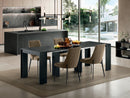 Consolle Allungabile Segmenta 110x42,5/297,5x78 cm in MDF Laccato Nero Opaco
