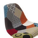 Set 4 Sedie 47,5x43x82,5 cm in Tessuto Patchwork