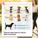 Passeggino per Cani 77x44x102 cm Pieghevole con Portabicchieri e Cestino Grigio      