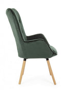 Poltrona Juliet Velvet Verde Bosco in Velluto Verde