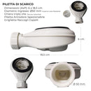 Piatto Doccia in Pietra Bonussi Ardesia Stone Side Grigio Antracite Varie Misure