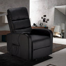 Poltrona Alzapersona Elettrica 1 Motore 71x76x116 cmin Similpelle Nero