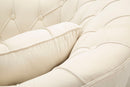Poltrona Budapest Crema con Cuscino 88x83x91 cm in Compensato e Spugna e Ferro e Poliestere Crema      