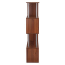 Libreria da Parete in Legno Noce 80x30x145 cm 