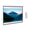 Schermo di Proiezione 100 Pollici Motorizzato Home Cinema Bianco 