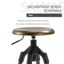 Sgabello da Bar Alto in Metallo  Bronzo
