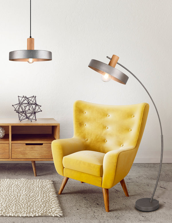 Lampada a Sospensione da Interno a Led in Metallo Nichel Anticato sconto