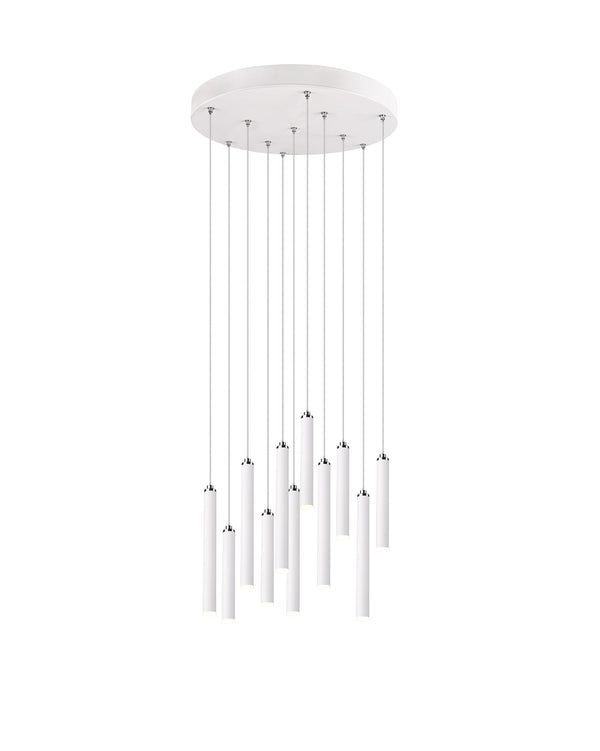 Lampada a Sospensione da Interno a LED in Metallo Bianco Opaco online