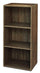 Libreria 3 ripiani 40x29x89 cm in Legno Noce