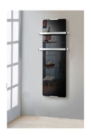 Scaldasalviette da Bagno in Vetro Temperato 120x46cm 1200W CheminArte Nero