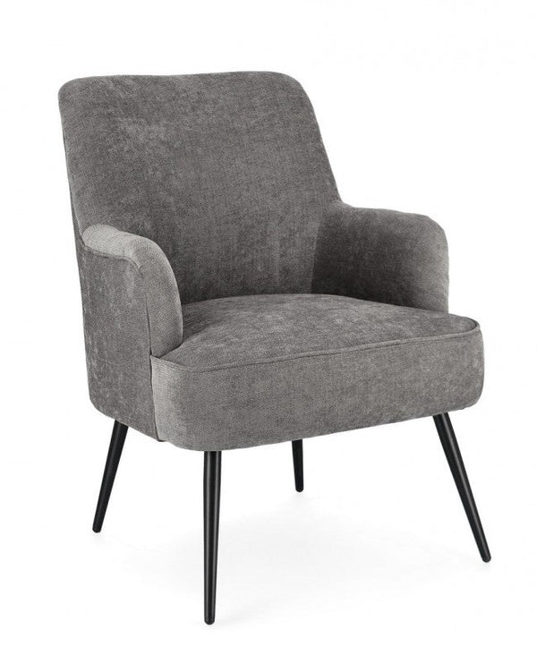 sconto Poltrona Soggiorno 60x67x79 cm Adeline in Tessuto Frost