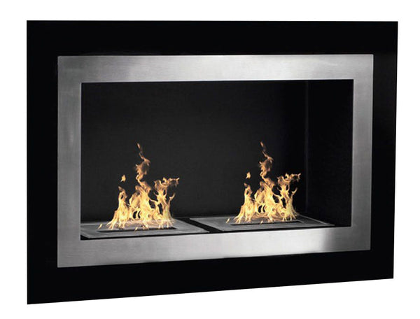 Camino a Bioetanolo da Parete 90x17x55 cm Pechino Nero prezzo