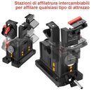Affilatrice Affila coltelli Forbici Punte Trapano Elettrico + Minitrapano Fresa