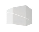 Applique da Interno a LED in Metallo Bianco Opaco