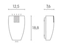 Applique da Esterno a LED 12W+2W 4000K Sovil Grigio