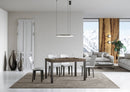 Tavolo Allungabile 130-390x90x77 cm Everyday Premium Noce Gambe Antracite
