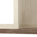 Libreria Scaffale a Ripiani Salvaspazio per Soggiorno in Legno 141x29x176 cm Bianco Rovere 