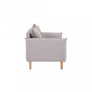 Divano 3 Posti Florin 188x84x51 h cm in Tessuto Beige