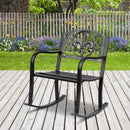 Sedia a Dondolo in Acciaio e Ghisa 60x73x85 cm  Bronzo