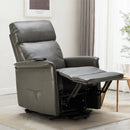 Poltrona Alzapersona Elettrica 1 Motore 60x73x104 cmin Similpelle Grigio
