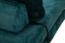 Poltrona Letto Faster Petrolio 80x100x80 cm in Spugna e Poliestere Verde acqua      