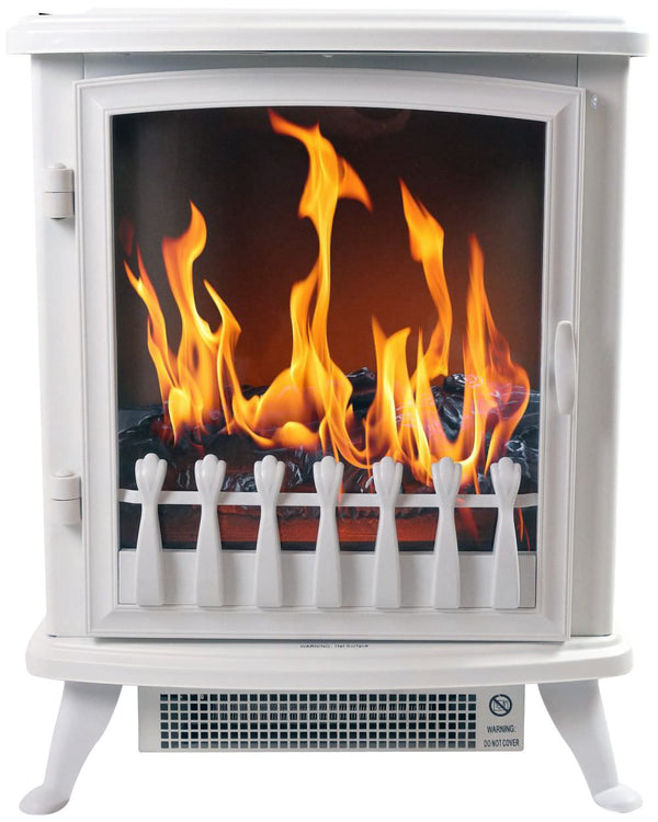 Camino Elettrico da Pavimento Effetto Fiamma 2000W CheminArte Fire Glass Nero online