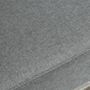 Divano 2 Posti 117x56,5x77 cm in Tessuto Grigio Chiaro