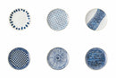 Set 6 Piatti Frutta in Porcellana Decoro Blu Ø19,5 cm Villa d'Este Home Tivoli Masai Blue