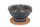 Barbecue a Carbonella Ø41x25 cm Smile in Acciaio Grigio Martellato