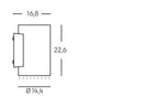 Applique da Esterno a LED 20W 3000K Sovil Bianco