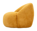 Poltrona Ginevra Senape 81x78x64 cm in Compensato e Spugna e Poliestere Senape      