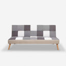 Divano Letto Clic Clac 80x176x92 cm in Tessuto Patchwork Patchwork 2