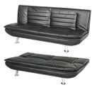 Divano Letto Prontoletto Sofia Rivestimento in Similpelle Nero