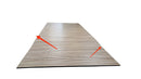 Set 10 Pannelli Decorativi 120x30 cm Rivestimento Murale Effetto Legno in PVC Rovere Seconda Scelta     