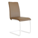 Sedia Imbottita 43x60x93 cm in Similpelle Lounge Cappuccino 