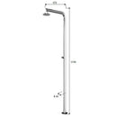 Doccia da Giardino Temporizzatore ATI Docce Stilo-P Inox Anodizzato