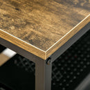 Scrivania da Ufficio 120x60x75 cm in Legno e Metallo Marrone Rustico
