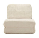 Poltrona Letto Faster Bianca 80x100x80 cm in Spugna e Poliestere Bianco      