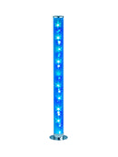 Piantana da Interno a LED in Metallo Cromo
