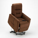 Poltrona Alzapersona Elettrica 1 Motore 77x79x115 cmin Tessuto Marrone