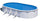 Piscina Ovale Fuori Terra 730x375xh132 cm in Acciaio e PVC Gre Atlantis