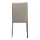 Sedia Cammie 41x50x91 h cm in Similpelle Tortora