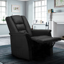 Poltrona Alzapersona Elettrica 1 Motore 68x77x109 cmin Similpelle Nero