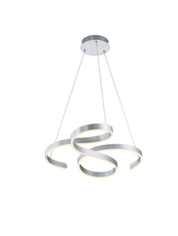 Lampada a Sospensione da Interno a LED in Metallo Alluminio Spazzolato online